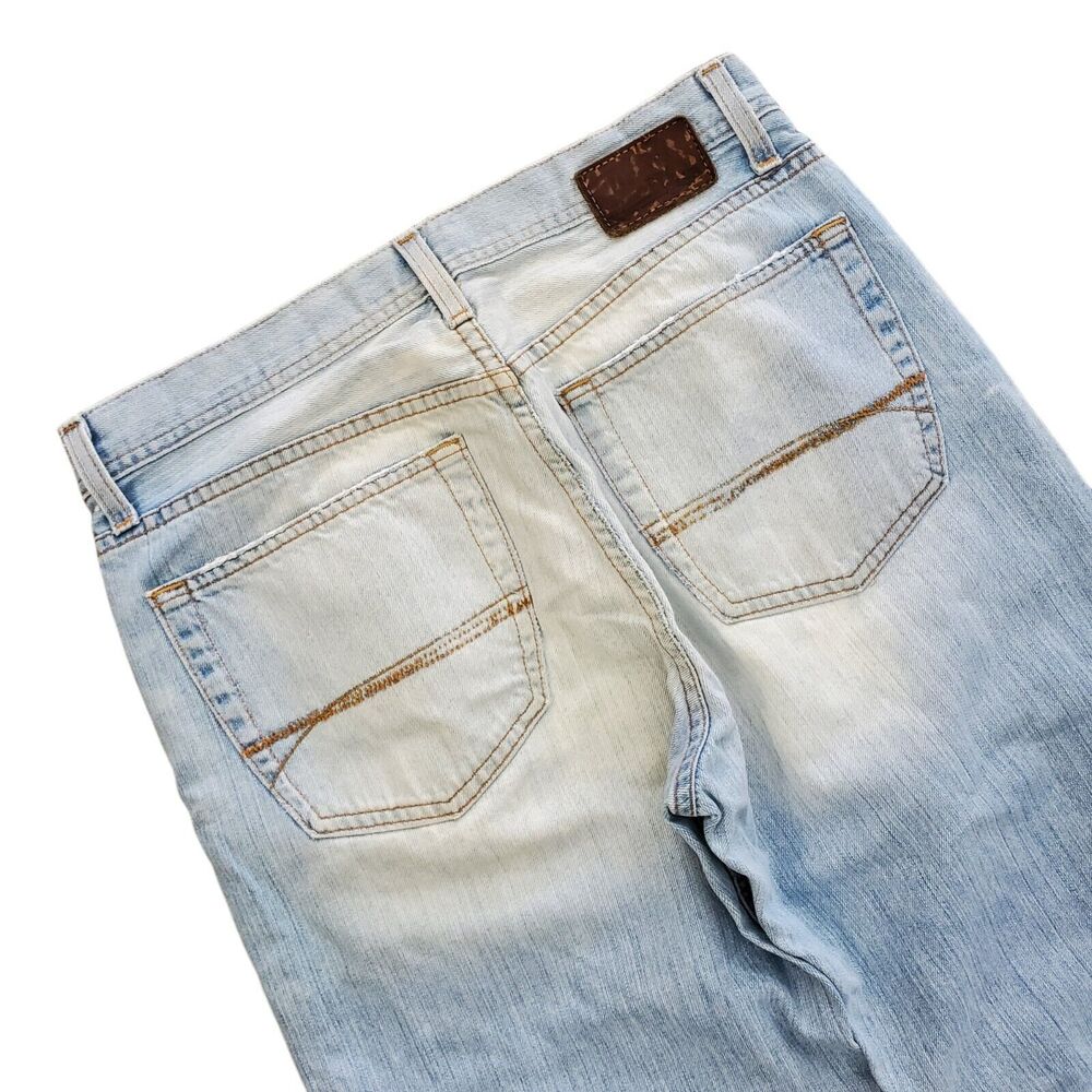 BKE 67 Jeans AUSTIN Mens 32 Lite Blue Short Casual Stone Regular Denim Outdoor - Picture 6 of 8